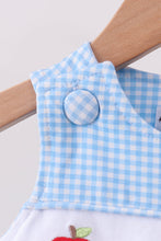 Blue Apple Smocked Bubble - ARIA KIDS