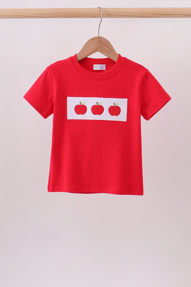 Red Apple Applique Top - ARIA KIDS