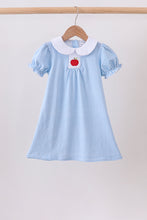Blue Apple Smocked Dress - ARIA KIDS