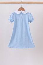 Blue Apple Smocked Dress - ARIA KIDS