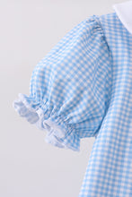 Blue Apple Smocked Dress - ARIA KIDS