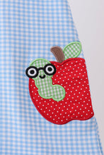 Blue Apple Scalloped Dress - ARIA KIDS