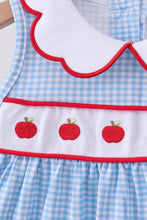 Blue Apple Smocked Dress - ARIA KIDS