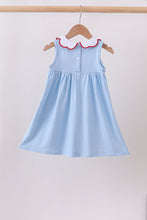 Blue Apple Smocked Dress - ARIA KIDS