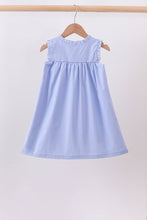 Blue Sailboat Embroidered Dress