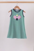 Green Ball Applique Dress - ARIA KIDS