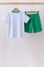 Blue stripe duck embroidery shorts set - ARIA KIDS