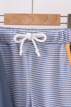 Teal pumpkin embroidery pants set