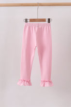 Pink ruffle pants