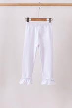 White ruffle pants - ARIA KIDS
