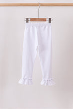 White ruffle pants - ARIA KIDS