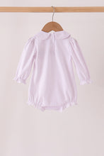 Pink dot turkey embroidery ruffle bubble