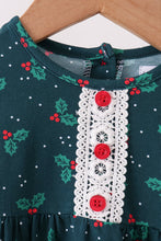 Forest holly lace ruffle bubble