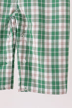 Green christmas tree truck embroidery plaid jonjon