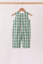 Green christmas tree truck embroidery plaid jonjon