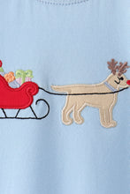 Blue stripe deer embroidery romper - ARIA KIDS