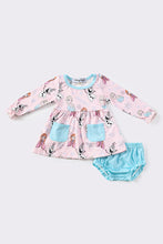 Blue princess baby girl bloomer set - ARIA KIDS
