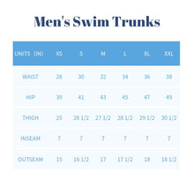 Blue stripe men swim trunks - ARIA KIDS