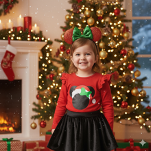 WHOLESALE CLEARANCE BUNDLE - Christmas Minnie Santa Hat Red Raglan Shirt - ARIA KIDS