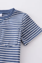 Navy stripe whale boy set - ARIA KIDS