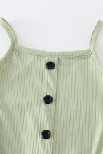 Green floral strap vest skirt set - ARIA KIDS