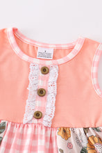Coral floral print ruffle set