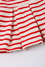 Red stripe cattle applique ruffle girl set - ARIA KIDS