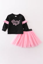Black halloween spooky babe skirt set - ARIA KIDS