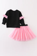 Black halloween spooky babe skirt set - ARIA KIDS