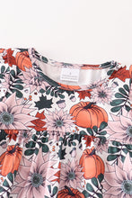 Thanksgiving pumpkin print girl set - ARIA KIDS
