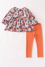 Thanksgiving pumpkin print girl set - ARIA KIDS