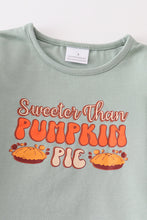 Green pumpkin pie short skirt set - ARIA KIDS