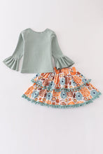 Green pumpkin pie short skirt set - ARIA KIDS