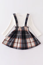 Happy fall yall plaid girl skirt set - ARIA KIDS
