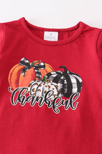 Pumpkin thankful stripe girl pant set - ARIA KIDS