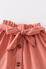 White thanksgiving pumpkin girl skirt set - ARIA KIDS