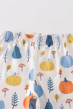 Blue pumpkin applique ruffle girl set - ARIA KIDS