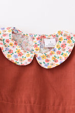 Brown floral print dress set - ARIA KIDS