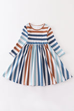 Stripe print girl dress mommy & me - ARIA KIDS