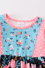Pink floral print ruffle girl set - ARIA KIDS