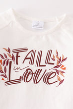 "FALL LOVE" sweater denim bell pants set - ARIA KIDS