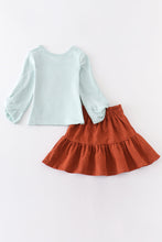 Mint Autumn girl skirt set - ARIA KIDS