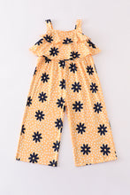 Mustard floral print jumpsuit - ARIA KIDS
