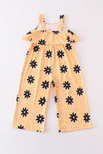Mustard floral print jumpsuit - ARIA KIDS