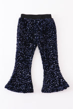 Navy sequin girl pants - ARIA KIDS
