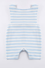 Blue stripe fire engine smocked boy jonjon