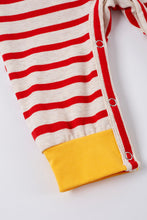 Red stripe cattle applique boy romper - ARIA KIDS