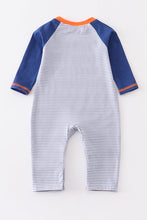 Halloween stripe dog applique baby boy romper - ARIA KIDS