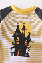 Halloween stripe castle baby boy romper - ARIA KIDS