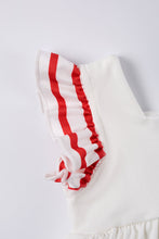 White sailing boat applique ruffle baby romper - ARIA KIDS